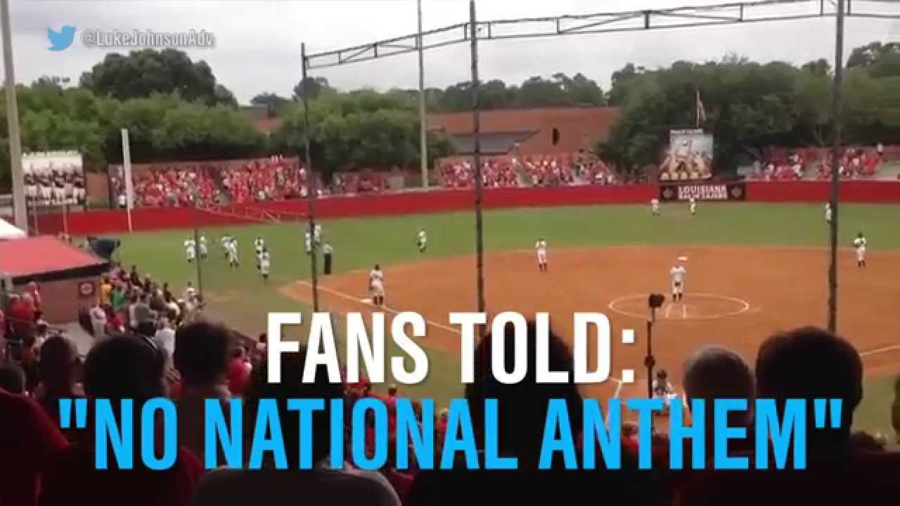 Fans were told “no National Anthem.” Watch what happened next.