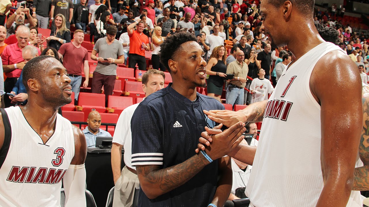 Mario Chalmers reunites with former Heat teammates