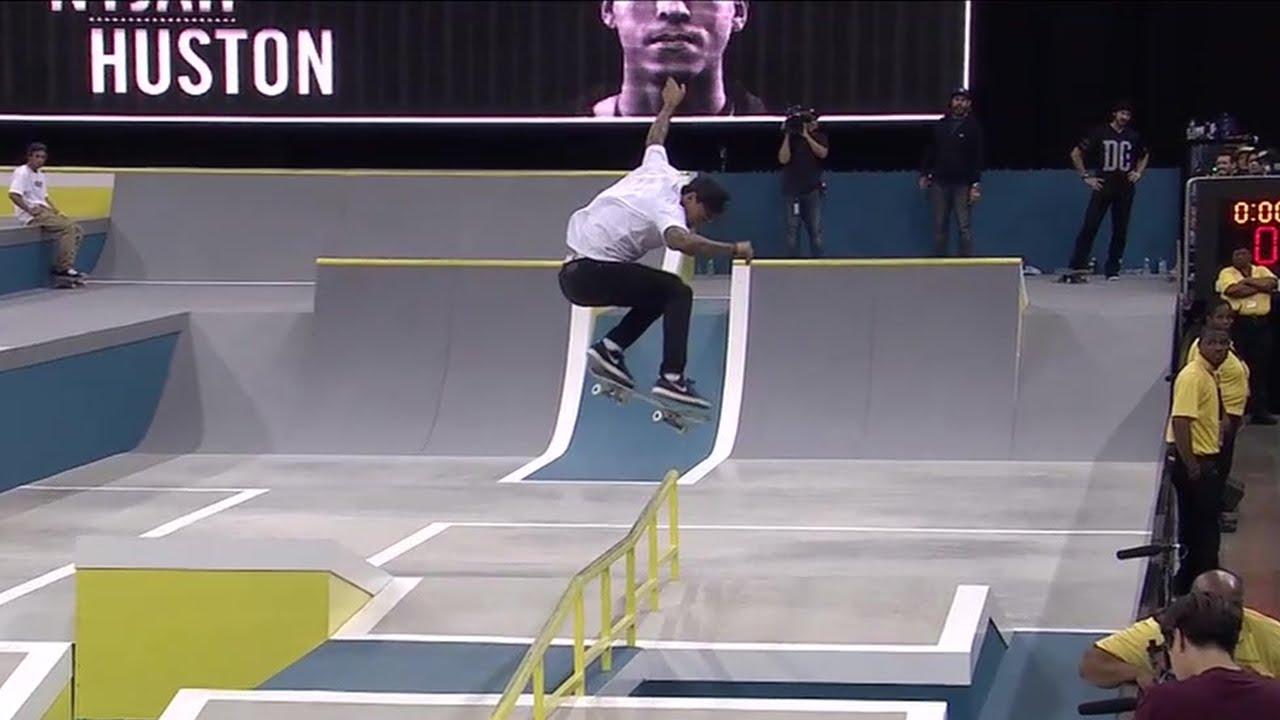 Nyjah Huston’s two awesome trick attempts seal the win in New Jersey- SLS World Tour Highlights