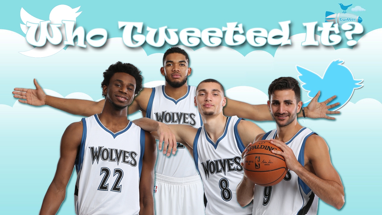 Minnesota Timberwolves players play Who Tweeted It?