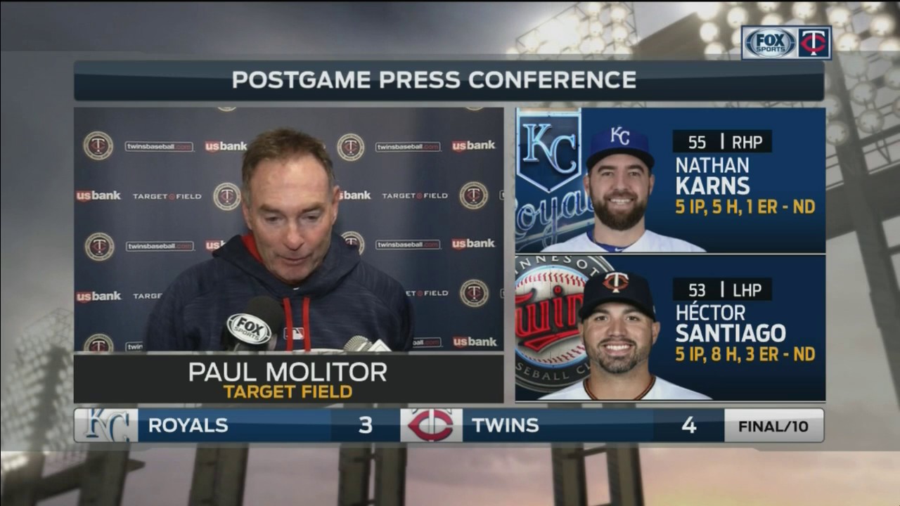 Paul Molitor credits bullpen in extra-inning win