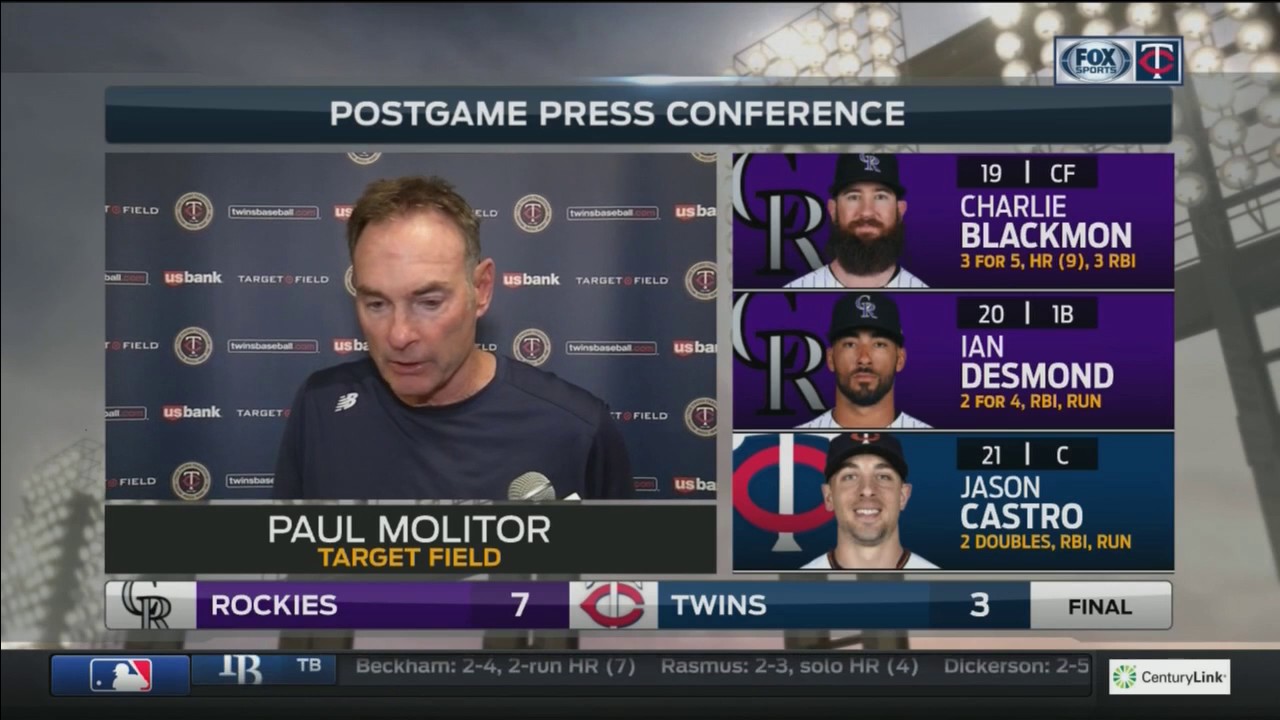 Twins’ Molitor: Heart of order left runners on base