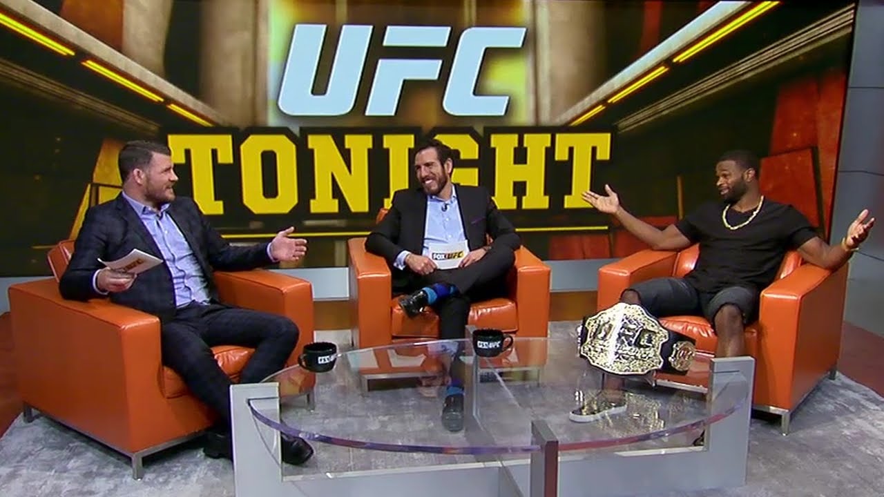 Tyron Woodley and Michael Bisping discuss St-Pierre