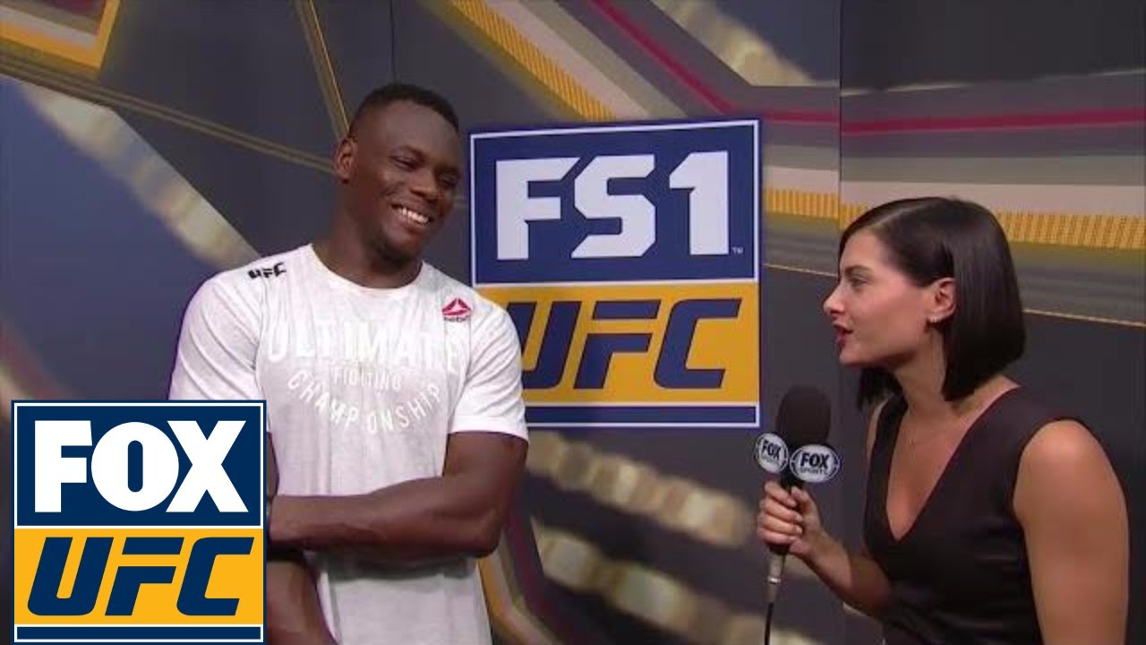 Ovince Saint Preux talked to Megan Olivi after his win in