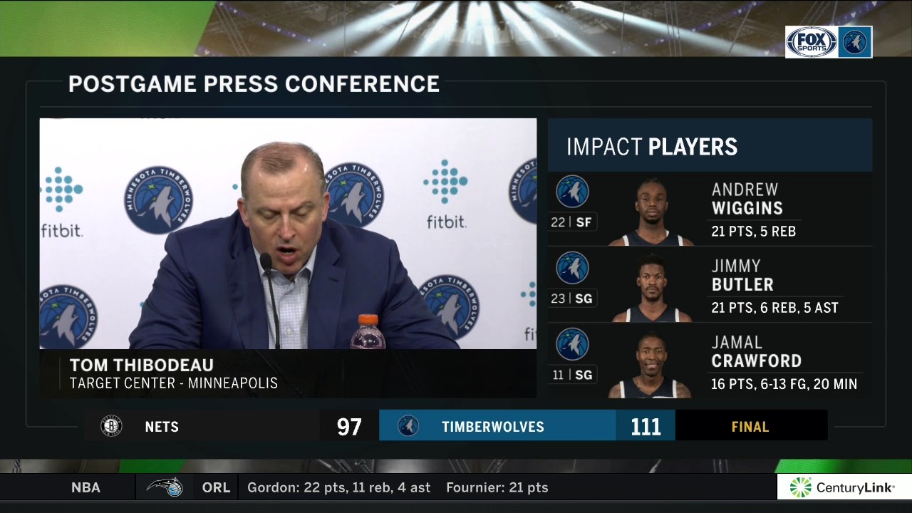 Thibs: Timberwolves gaining ‘mental toughness’