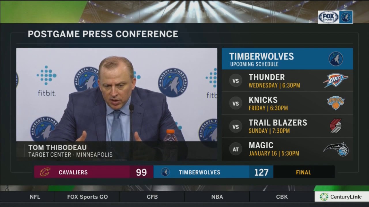 Tom Thibodeau: We played as well as we’ve played all year