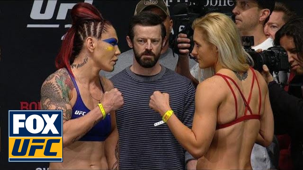 Cris Cyborg vs Yana Kunitskaya face-off | WEIGH-INS | UFC