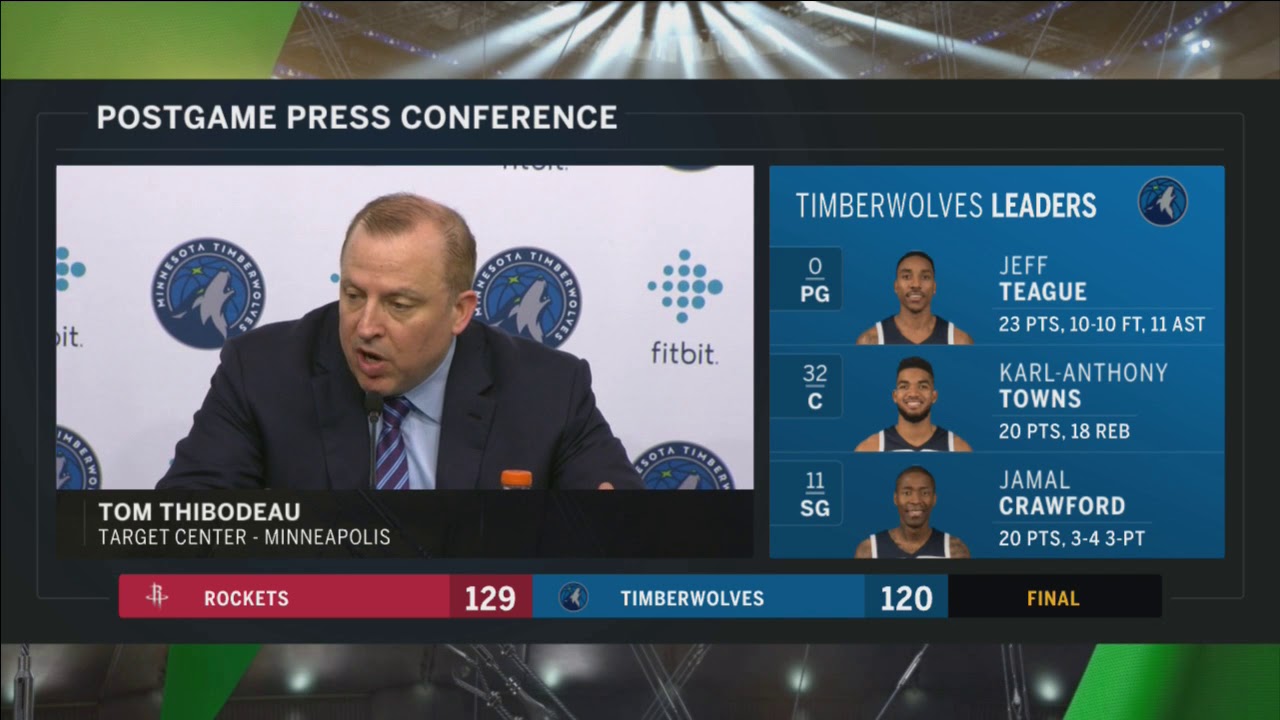 Thibodeau on crowded Western Conference playoff picture