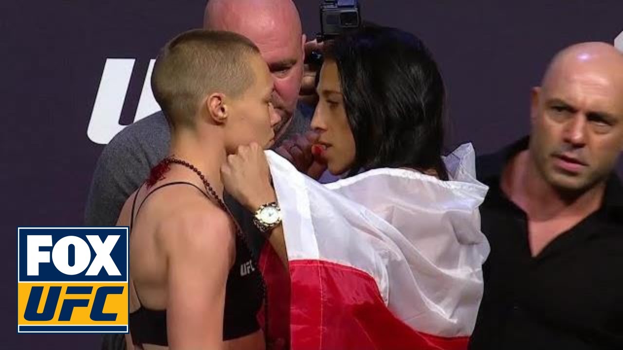 Rose Namajunas vs Joanna Jedrzejczyk face-off | WEIGH-IN |