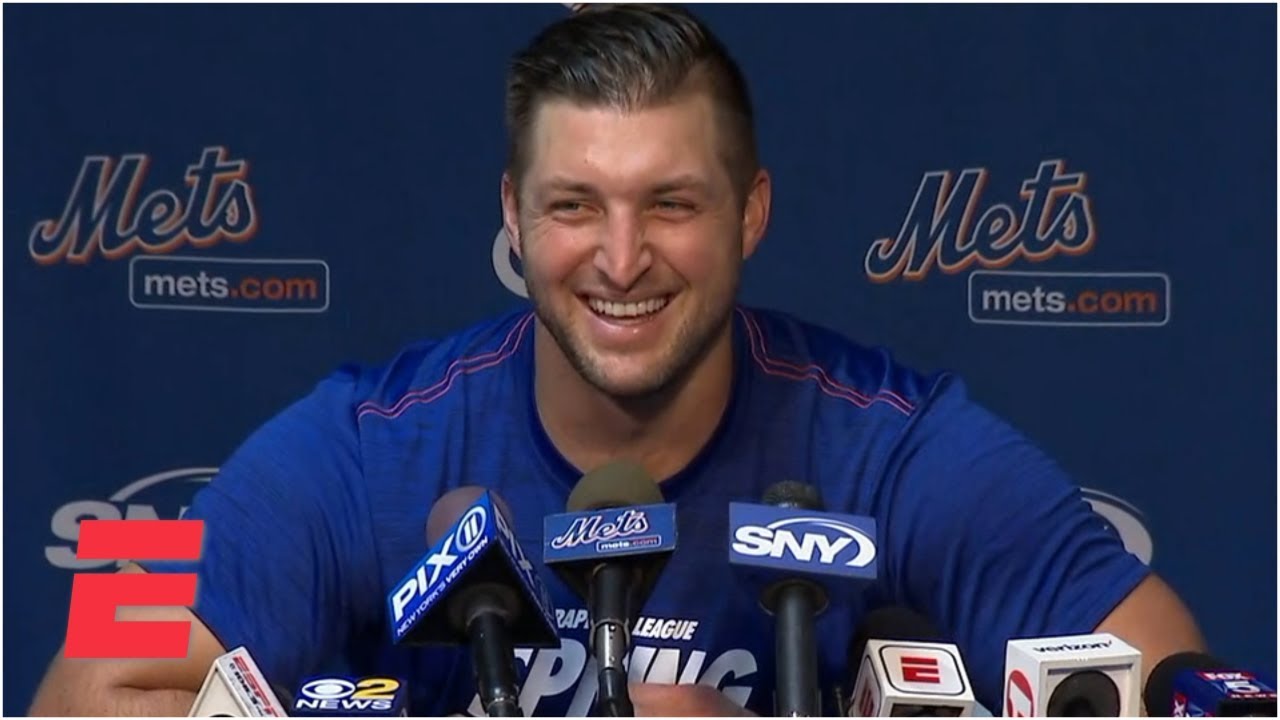 Tim Tebow on the AAF repeatedly calling him most important Mets