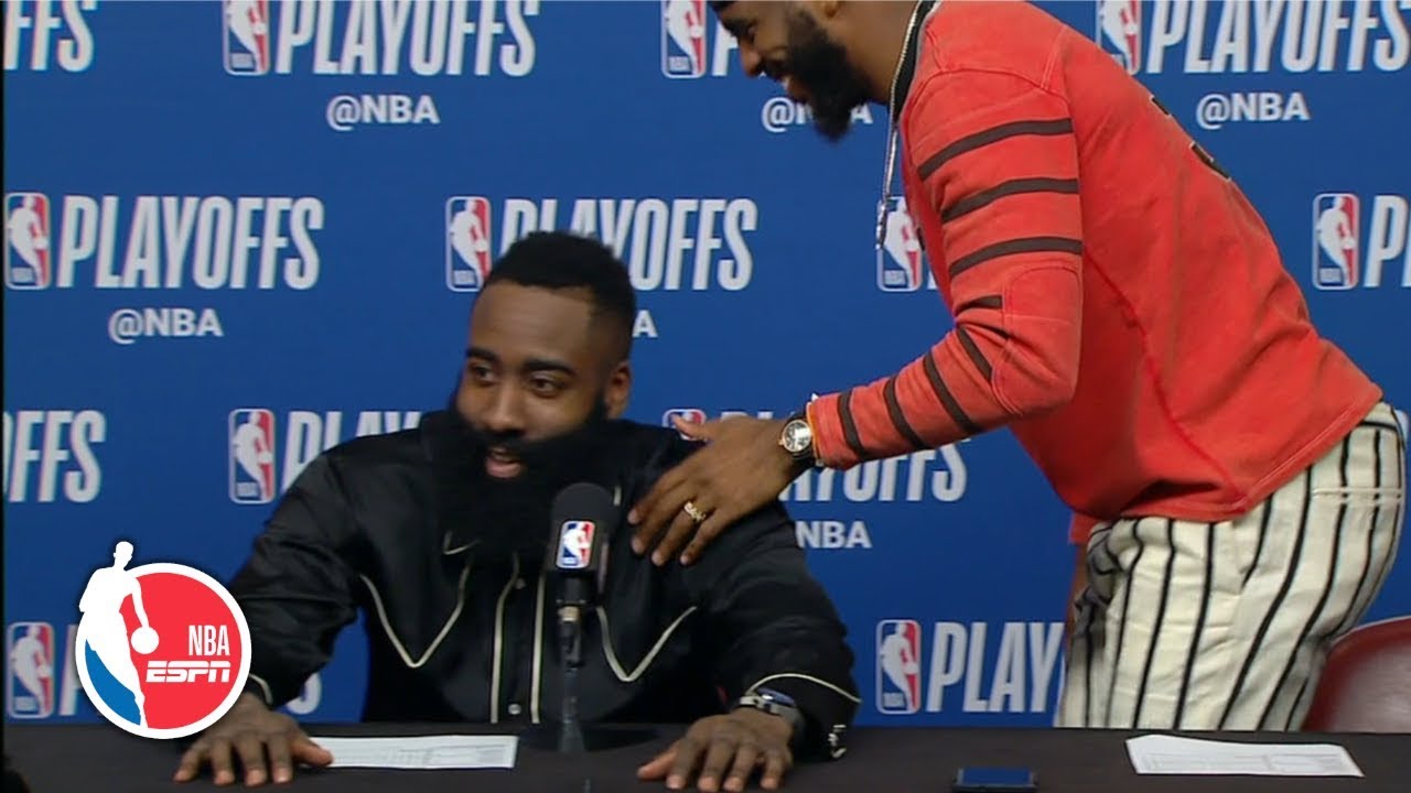 Chris Paul exits press conference after James Harden is asked every