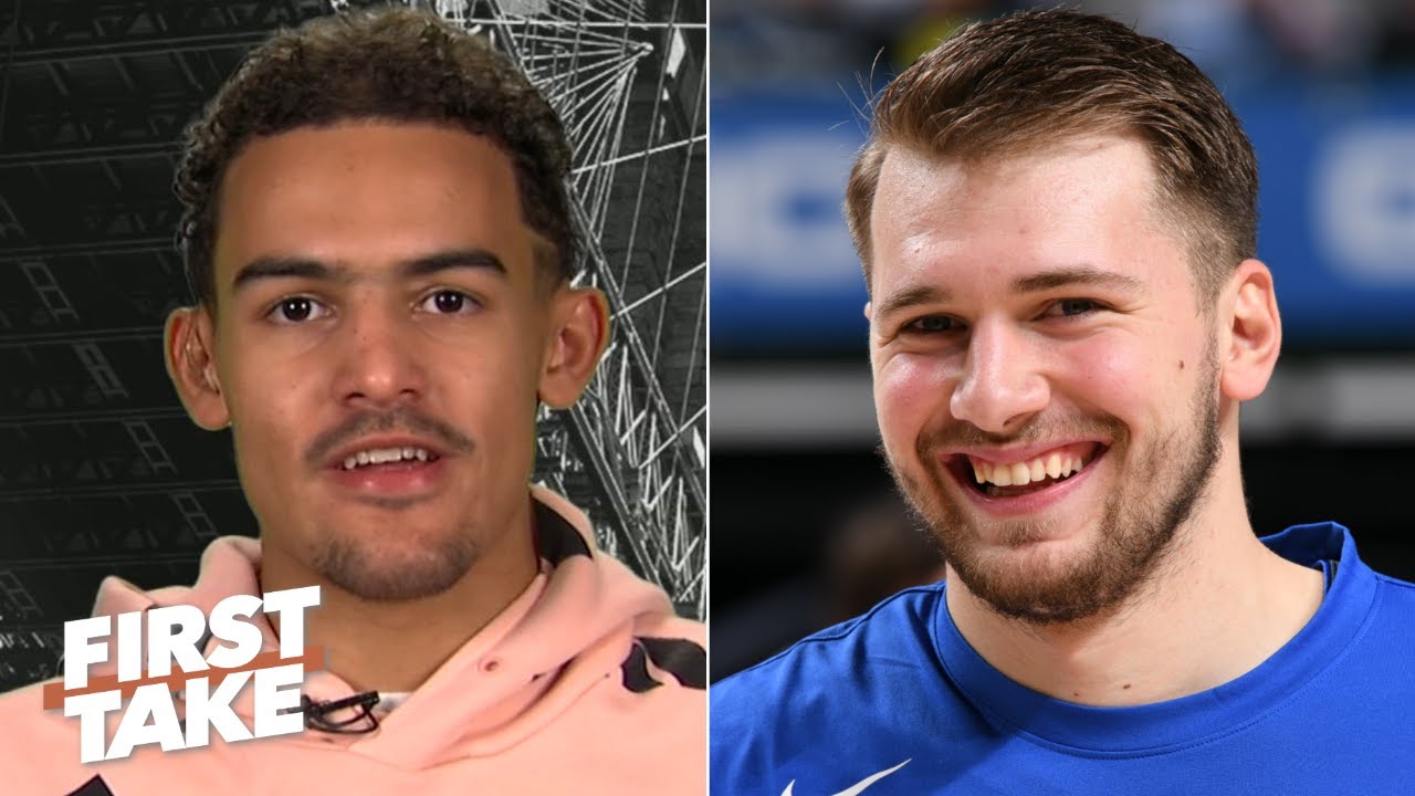 Trae Young still keeps an eye on Luka Doncic and reacts to John Collins’