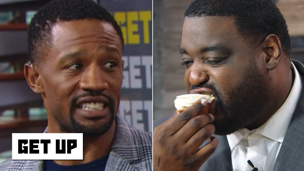 Damien Woody devours cupcakes to predict the Super Bowl | Get Up